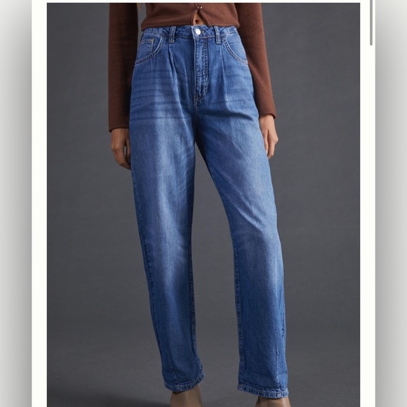 Anthropologie X Pilcro | The Breaker Relaxed Tapered Barrel High Rise Jean 30/10 - Picture 3 of 13